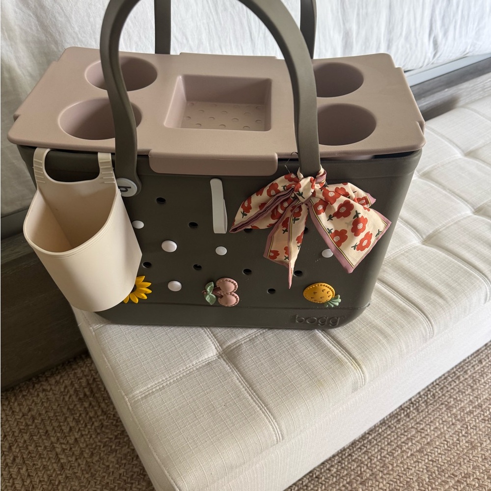 BOGG BAG with Floral Charms and Cup Holders